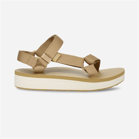 Teva Midform Universal Women's Flatforms Olive | 4058713-LU