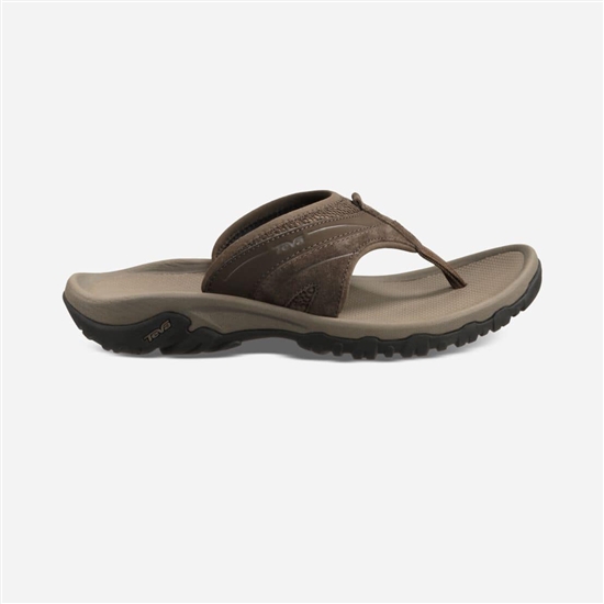 Teva Pajaro Men's Flip Flops Dark Brown | 3720859-UQ