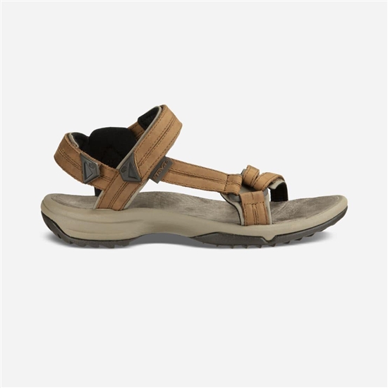 Teva Terra Fi Lite Leather Women's Sandals Brown | 8351970-MJ